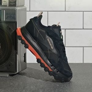 Reebok Classic Leather x Cardi B Core Black Fiery Orange Size 8 **Sold***